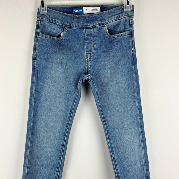 NWOT Old Navy Girls Skinny Pull-on Jeans Pants Size M (8) Denim Flare Kids - Picture 5 of 8